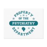 Property of the Psychiatry Department Postcards