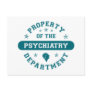 Property of the Psychiatry Department Postcards
