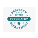 Property of the Psychiatry Department postcards