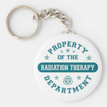Property of the Radiation Therapy Department Keychains