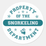 Property of the Snorkelling Department Stickers