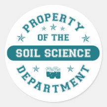 Property of the Soil Science Department Round Sticker