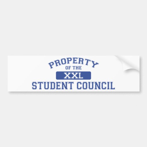 Property Of The Student Council XXL Bumper Sticker