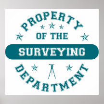 Property of the Surveying Department Posters