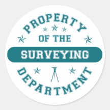 Property of the Surveying Department Stickers