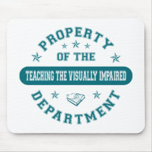 Property of the Teaching the Visually Impaired Dep Mouse Pads