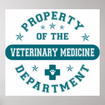 Property of the Veterinary Medicine Department Poster