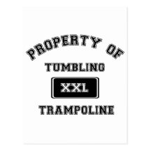 Property of Tumbling Trampoline Postcards