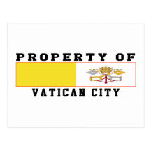Property Of Vatican City Post Card