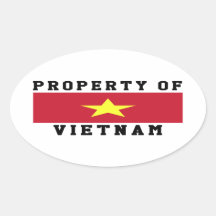 Property Of Vietnam Sticker