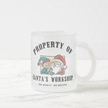 Property Santa's Workshop Gift Coffee Mugs