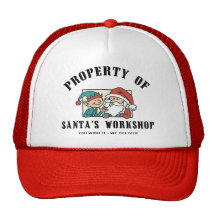 Property Santa's Workshop Gift Trucker Hats