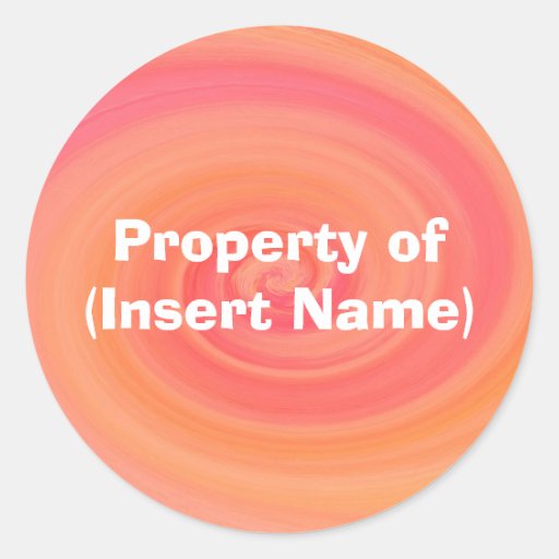 Property Sticker - Customized