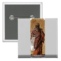 Prophet Isaiah By Duccio Di Buoninsegna Pinback Buttons