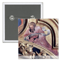 Prophet Isaiah By Gentile Da Fabriano Pinback Buttons