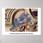 Prophète Ezekiel par Gentile da Fabriano Posters