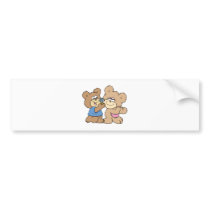 proposal wedding bears bumper sticker