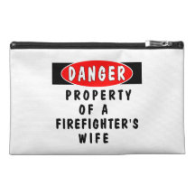 Propriété d'épouse de sapeurs-pompiers trousse à accessoires de voyage