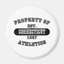 Propriété des chemises du Connecticut Magnets Pour Réfrigérateur
