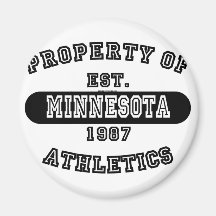 Propriété des chemises du Minnesota Aimants Pour Réfrigérateur