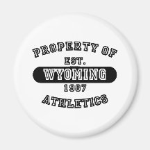 Propriété des chemises du Wyoming Magnets Pour Réfrigérateur