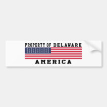 Propriété du Delaware Adhésifs Pour Voiture