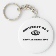 Propriété d'un DÉTECTIVE PRIVÉ Porte-clef