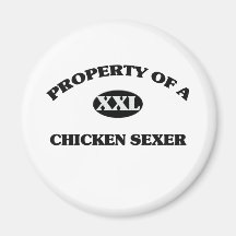 Propriété d'un POULET SEXER Aimant Pour Réfrigérateur