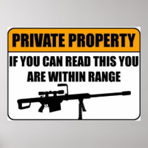 Propriété privée - si vous pouvez lire ceci… posters