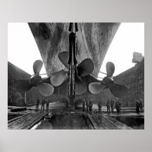 Propulseurs de RMS Titanic Affiche