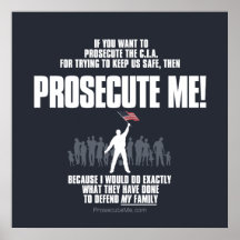Prosecute Me Poster - Dark Background
