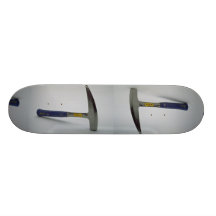 Prospector's hammer skate board deck