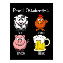 Prost Oktoberfest! 2 Postcards