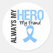 Prostate Cancer Always My Hero My Friend Sticker
