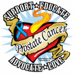 Prostate Cancer Classic Heart Photo Cutouts