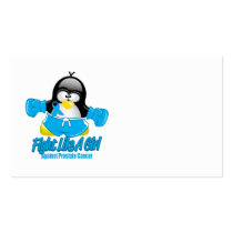 Prostate Cancer Fighting Penguin Business Card Template