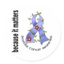 PROSTATE CANCER Flower Ribbon 3
