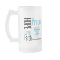 Prostate Cancer Hope Love Faith Prayer Cross Mug