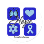 Prostate Cancer Hope Love Inspire Awareness Sticker