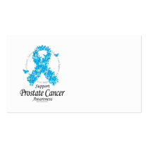 Prostate Cancer Ribbon Of Butterflies Business Card