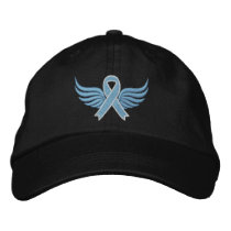 Prostate Cancer Ribbon Wings Embroidered Hats
