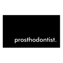 prosthodontist. cartes de visite personnelles