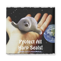 Protect All Harp Seals! Wildlife Magnet