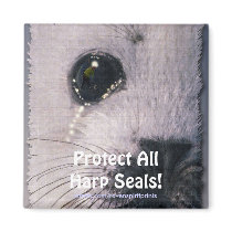 Protect All Harp Seals! Wildlife Magnet