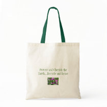 Protect and Cherish the Earth Canvas Bags