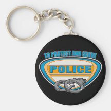 Protect and Serve Handcuffs Key Chains