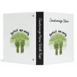 Protect Our Earth T-shirts and Gifts Vinyl Binder