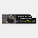 PROTECT THE ANIMALS, bumper sticker