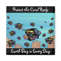 Protect the Coral Reefs Magnet