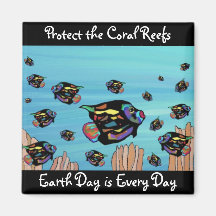 Protect the Coral Reefs Magnet